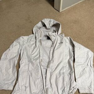The North Face White Raincoat Lightweight Water-Resistant